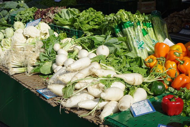 Gemüse Marktstand